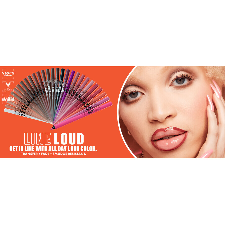 NYX Professional Makeup Line Loud Lip Pencil Lápiz de labios 35 No wine ing 1,2 g