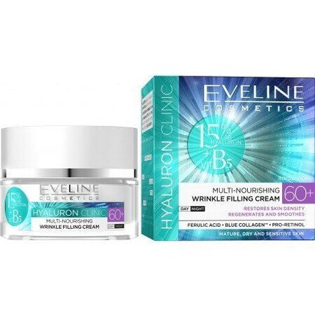 Eveline Cosmetics Hyaluron Clinic Dag- en Nachtcrème 60+ 50 ml