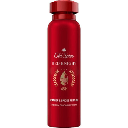 Old Spice Red Knight Déodorant en spray pour hommes avec des notes de cuir frais et d'épices 200 ml