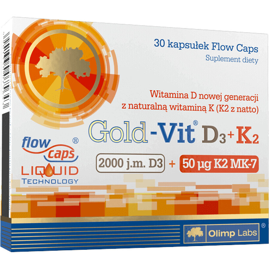 Olimp Vitamine D3 + K2 30 gélules