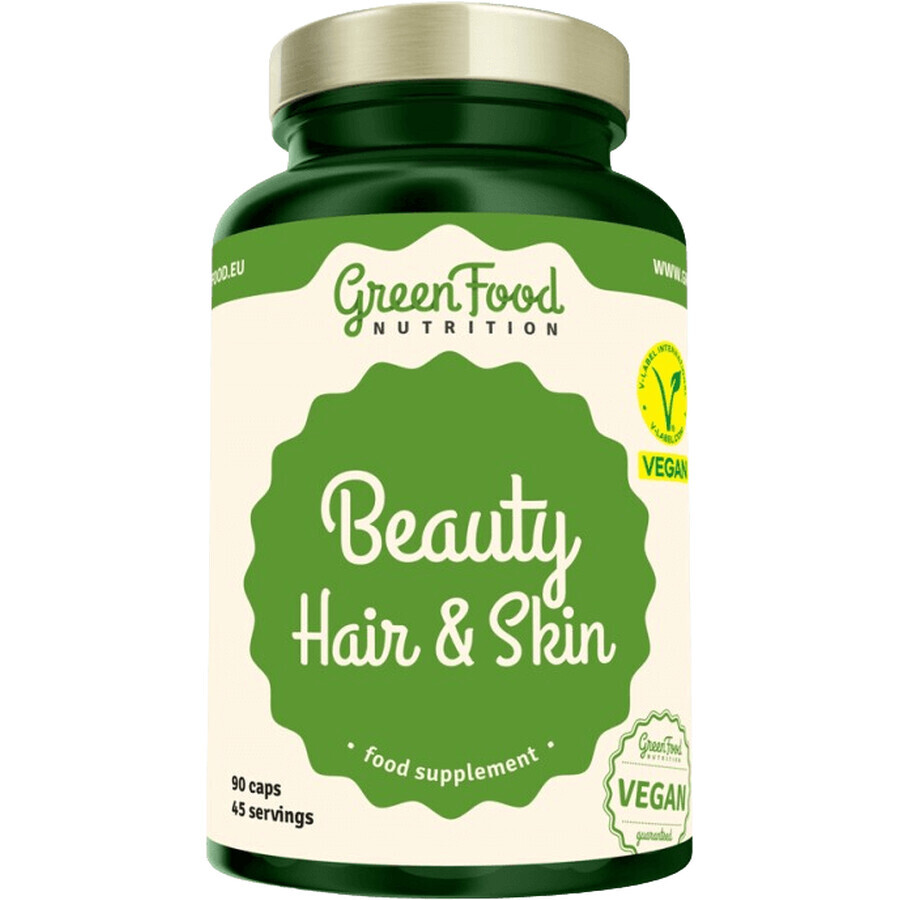 GreenFood Nutrition Beauty Hair & Skin 90 gélules