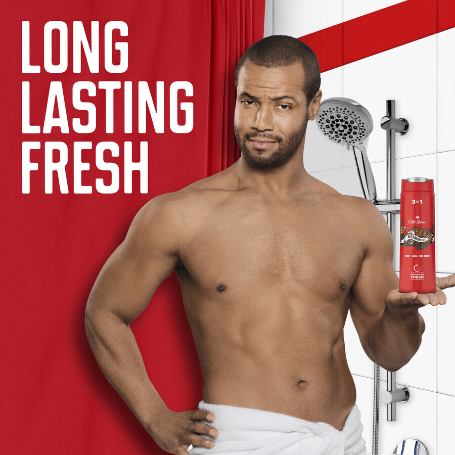 Old Spice Bearglove Gel douche et shampooing pour hommes 400 ml