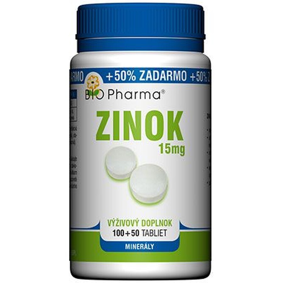 Bio Pharma Zinc 15 mg 150 comprimate