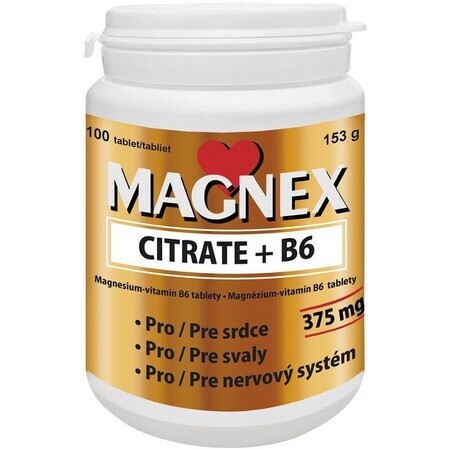 Vitabalans Oy Magnex Magnex Citrat + B6 100 Tabletten