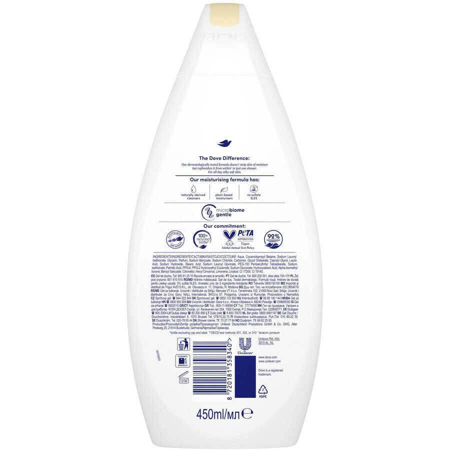 Dove Nourishing Silk Shower Gel 450 ml