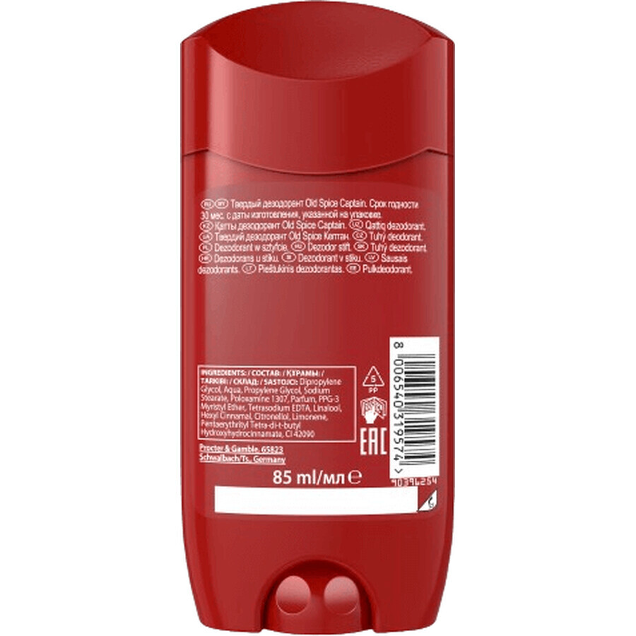 Old Spice Captain XXL desodorante sólido con notas de sándalo y cítricos 85 ml