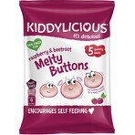 Kiddylicious Galletas de Frutas y Verduras Frambuesa y Remolacha 5 x 6 g