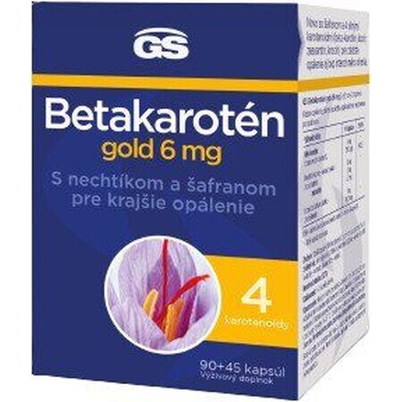 GS Betacaroten oro 6 mg, cápsula 90+45