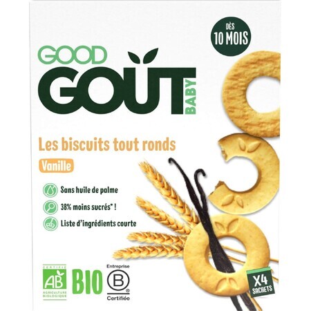 Good Goût Gâteaux à la vanille bio 80 g