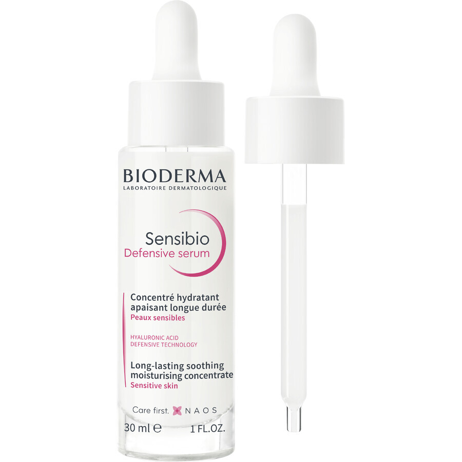 Bioderma Sensibio Sensibio Serum Defensivo, serum concentrado calmante y suavizante antiarrugas para pieles sensibles 30 ml