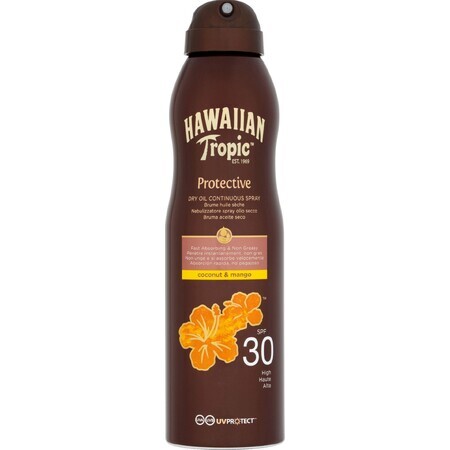 Hawaiian Tropic Dry Sunscreen Oil SPF 30 Protective 180 ml