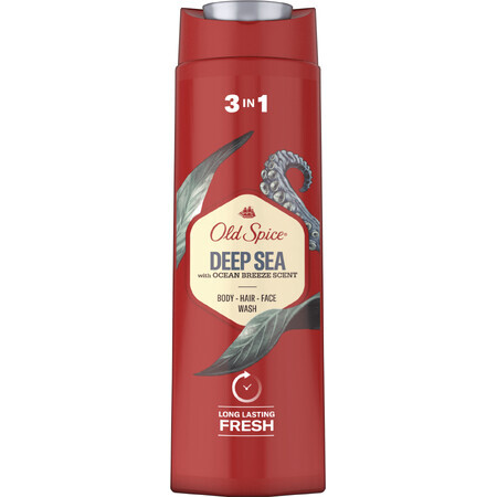 Old Spice Deep Sea 3in1 Gel de duș cu aromă de citrice și flori de mare 400 ml