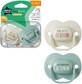 Tommee Tippee CTN AnyTime sucette en silicone, 6-18m, plusieurs couleurs 2 pcs