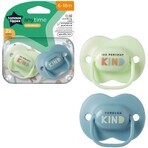 Tommee Tippee CTN AnyTime sucette en silicone, 6-18m, plusieurs couleurs 2 pcs