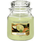 Yankee Candle Classic Bougie aromatique Classic Medium Lime & Coriander 411 g