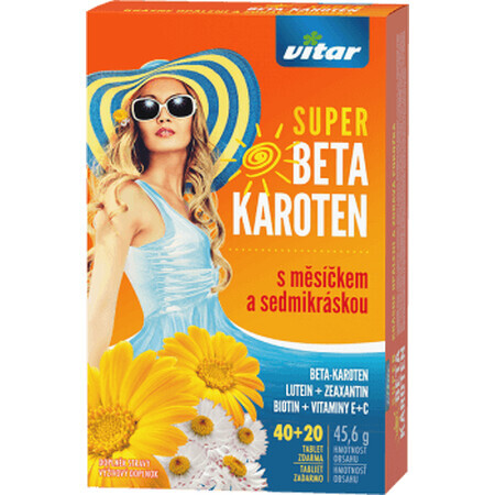 Revital VITAR Super-bêta-carotène 40+ 20 comprimés