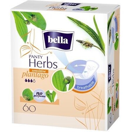 Bella Herbs Plantago Sensitive Maandverband 60 stuks