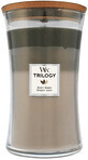 Woodwick Trilogy grande bougie parfum&#233;e, Cozy cabin 609 g