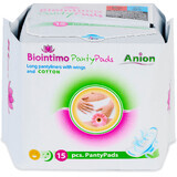 Biointimo Anion intimités quotidiennes avec ailes 15 pcs