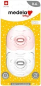 Medela Baby Soft All-Silicone Soother Girl 0-6m 2 buc