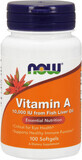 Now Foods Vitamine A 10 000 UI 100 g&#233;lules