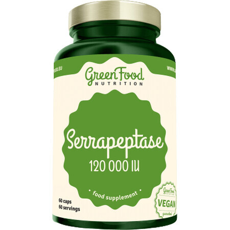 GreenFood Nutrition Serrapeptase 120000IU 60 capsules