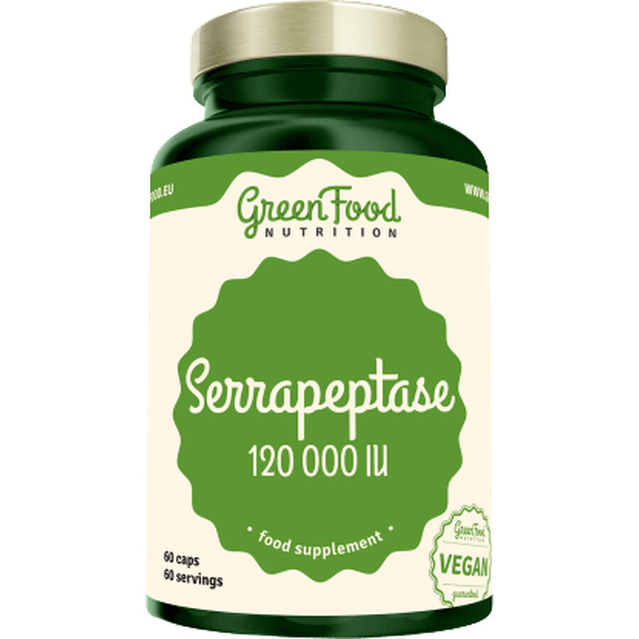 GreenFood Nutrition Serrapeptase 120000IU 60 capsules