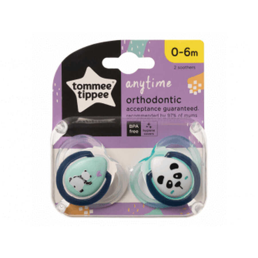 Tommee Tippee Suzetă CTN Silicone Any Time 0-6m 2 buc