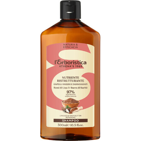 Champú reparador Erboristica con aceite de linaza 300 ml