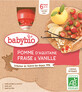 Babybio doypack pomme, fraise, vanille 4 x 90 g