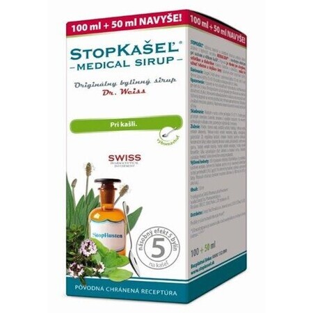 Weiss Medical SIRUP - contre la toux 150 ml