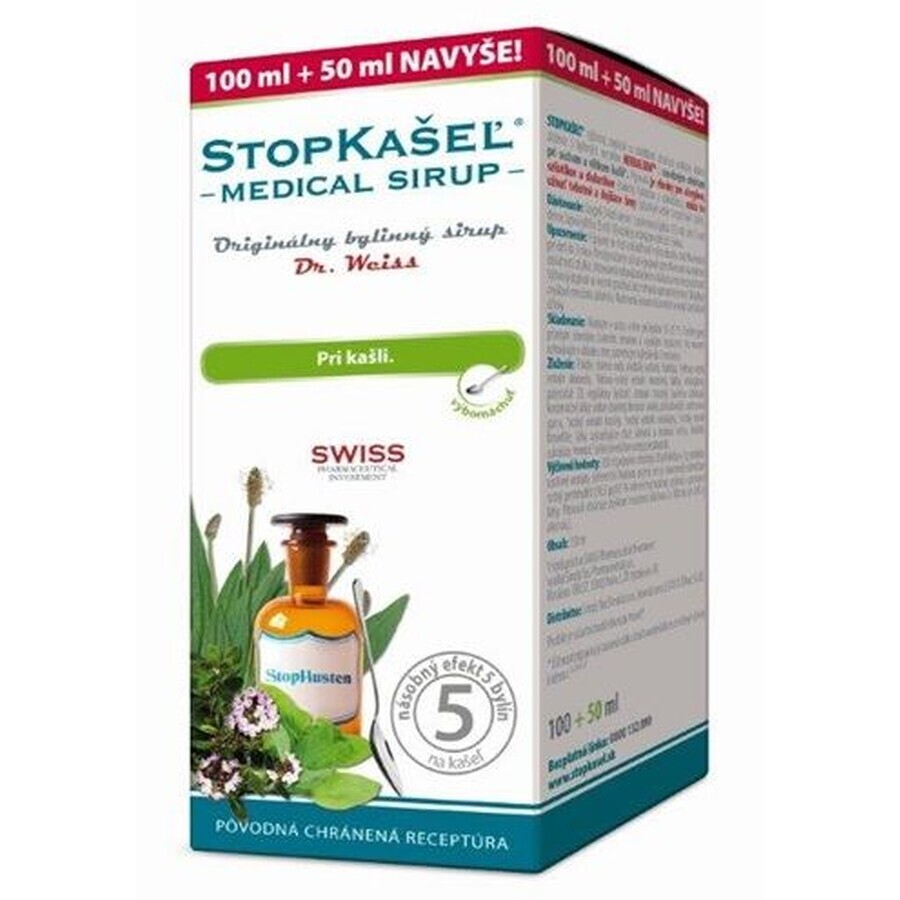 Weiss Medical SIRUP - contre la toux 150 ml