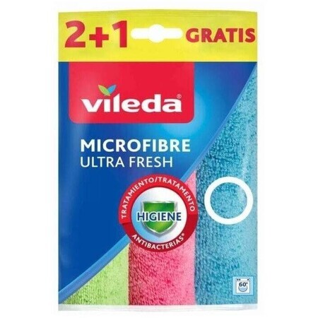 Vileda Ultra Fresh micro serviettes 2+1pcs