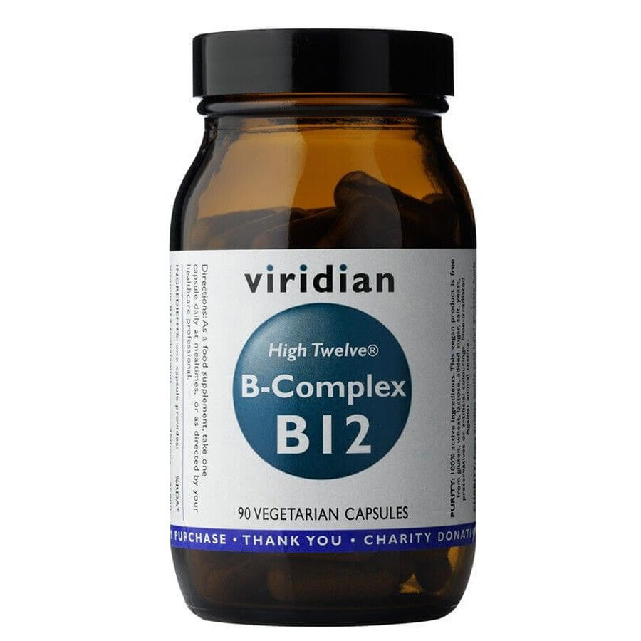 Viridian B-Complex B12 High Twelwe® 90 gélules