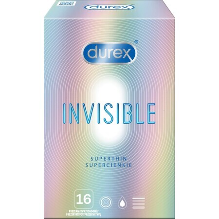 Prezervative Durex Invisible Extra Thin Extra Sensitive 16 buc