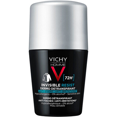 Vichy Homme Invisible Resist 72H antiperspirant against stains and irritations 50 ml