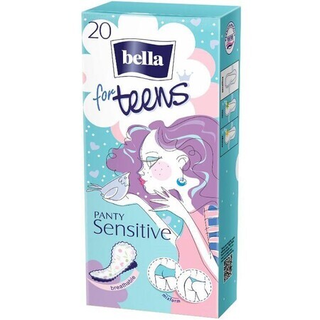 Bella for teens Sensitive compresas para calzoncillos 20 unidades