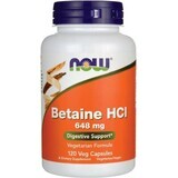 Now Foods NOW Foods NOW Betaine HCL 648 mg Pepsin 150 mg 120 gélules