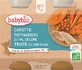 Babybio Wortel- en courgettemenu met forel 2 x 200 g