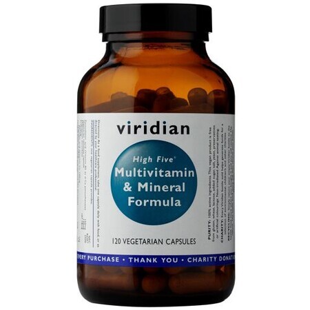 Viridian High Five Multivitamin & Mineral Formula 120 gélules