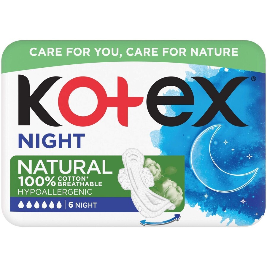 Kotex Natural Night 6 pcs