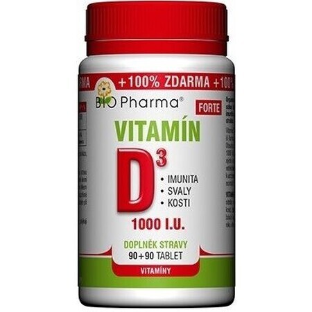 Bio Pharma Vitamine D3 FORTE 180 comprimés