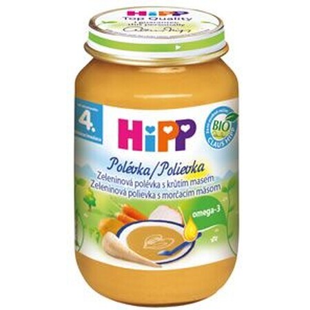 HiPP Organic soupe de légumes à la dinde 190 g