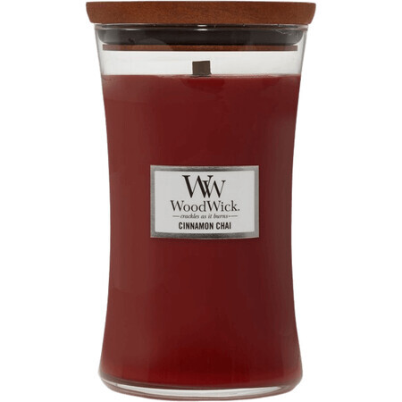 Woodwick Cinnamon Chai Candle in vase 609 g