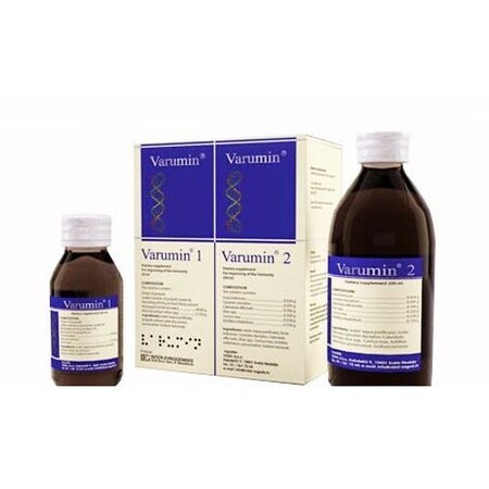 Varumin 1 et 2, solution orale 250 ml