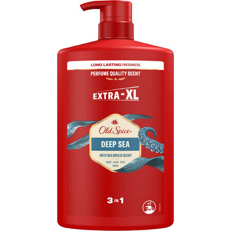 Old Spice Deep Sea EXTRA XL 3in1 gel douche et shampooing 1000 ml