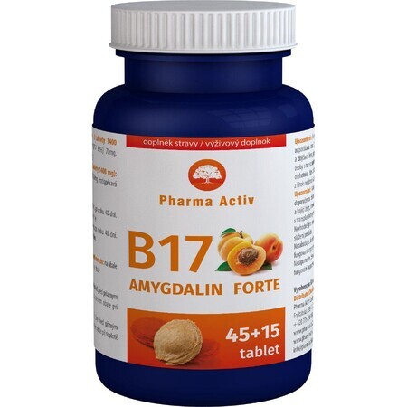 Pharma Activ Amygdalin Forte B17 60 comprimés