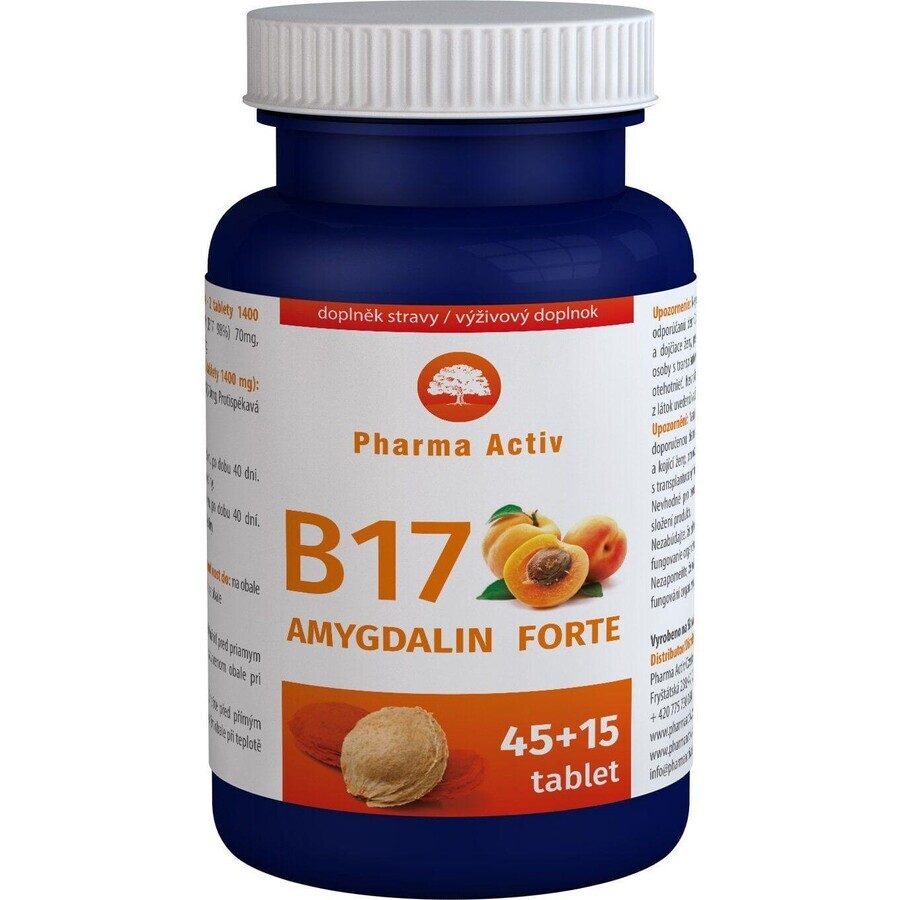 Pharma Activ Amygdalin Forte B17 60 comprimés