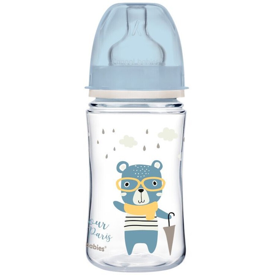 Canpol babies EasyStart Biberón BONJOUR PARIS BONJOUR PARIS azul 240 ml