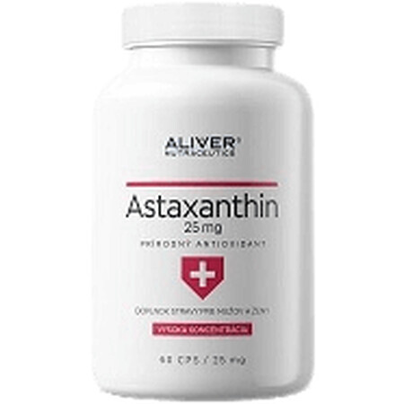 Aliver Nutraceutics Astaxanthine 25 mg 60 gélules